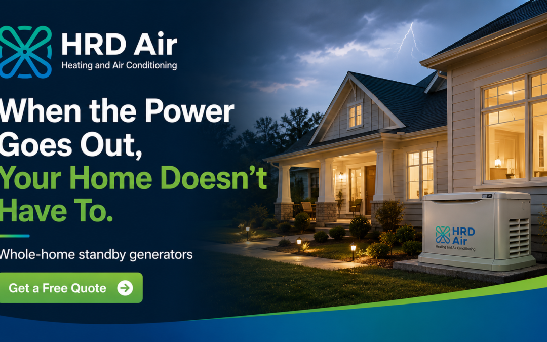 Can a Whole-House Generator Run Your HVAC System? What North Carolina Homeowners Need to Know